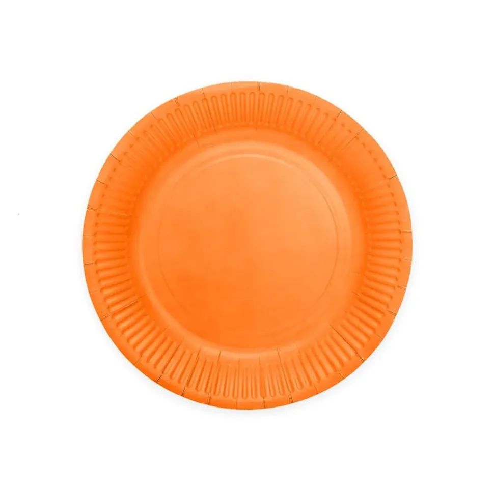Orange Tallerkener 8stk