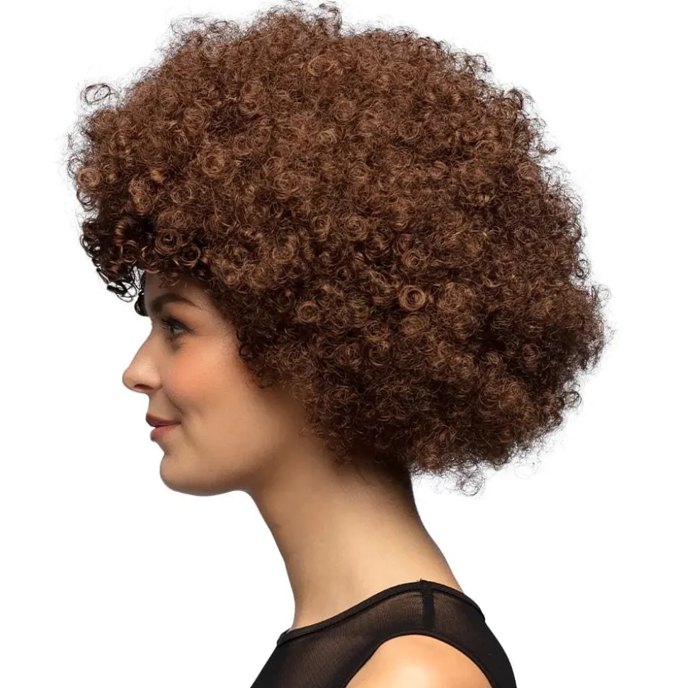Parykk Afro Brun
