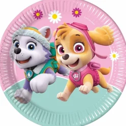 Paw Patrol Skye & Everest Tallerkener, 8 stk