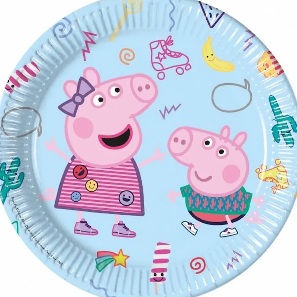 Peppa Gris Tallerkener, 8 stk