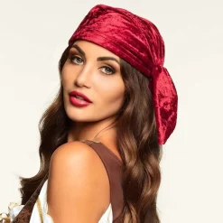 Piratbandana Rowan Rød Fløyel