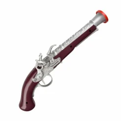 Piratpistol m/sølvdetaljer 35 cm