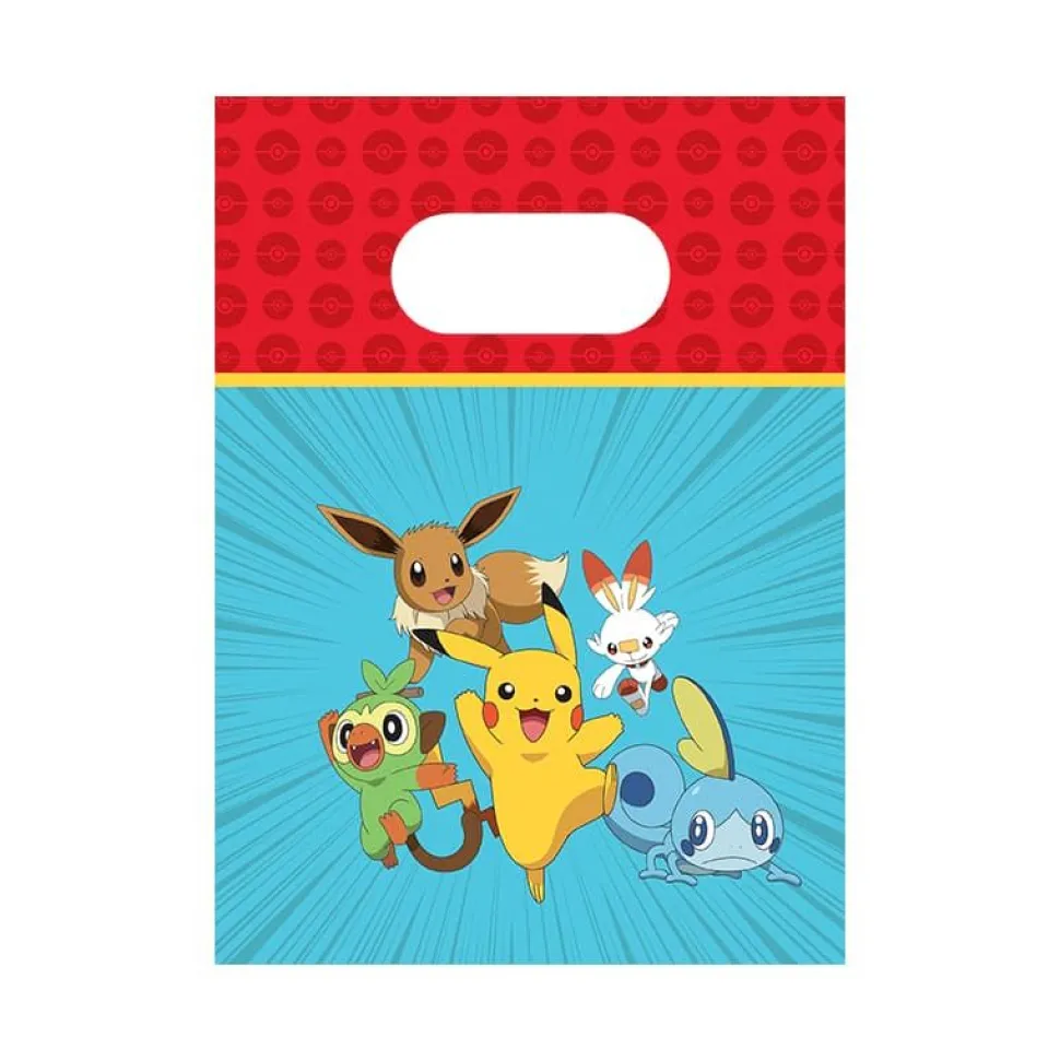 Pokemon Godteposer i papir, 4 stk.