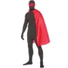 Rød superhelt kappe med maske