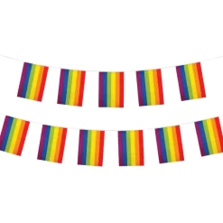 Regnbue Flaggline, 4m, 11 flagg
