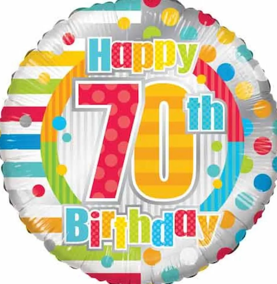 70 År Folieballong