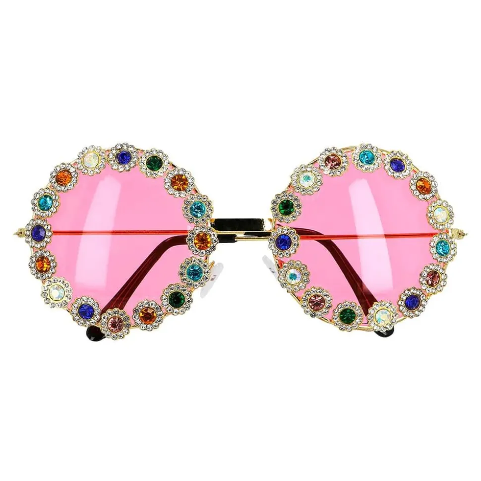 Rosa Hippie Briller Crystal