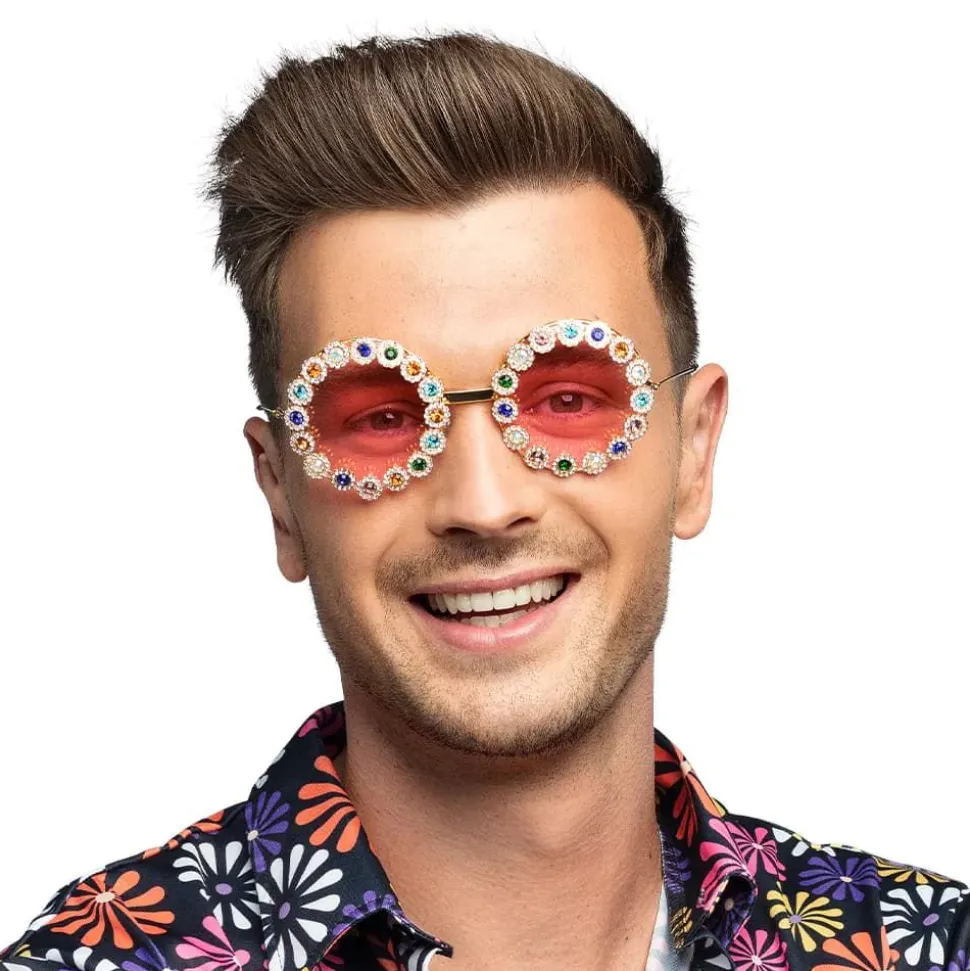 Rosa Hippie Briller Crystal
