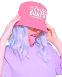 Rosa Party Girls bøttehatt
