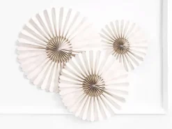 Rosetter Beige, 3 stk