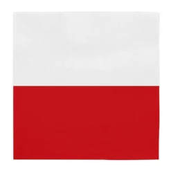 Servietter Polske flagg, 20 stk