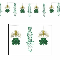 Skinnende Kløver St.Patricks Day Girlander
