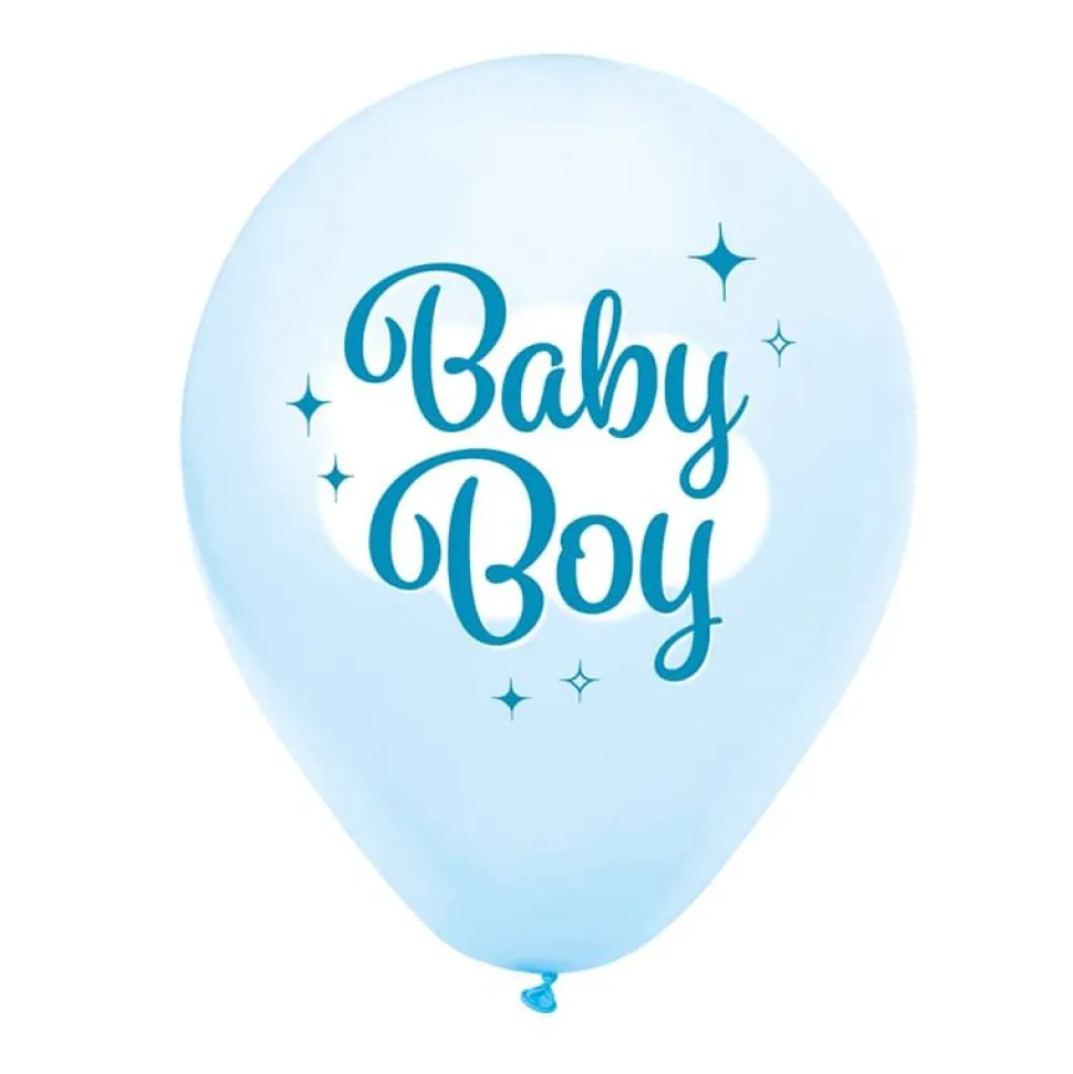 Skyer Baby Boy Ballonger, 8 stk.