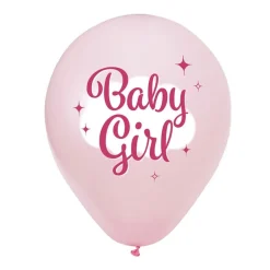 Skyer Baby Girl Ballonger, 8 stk.