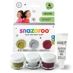 Snazaroo Fint Glitter med Gel, 3 farger