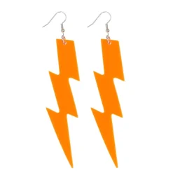 80s Neon Oransje UV Flash øredobber