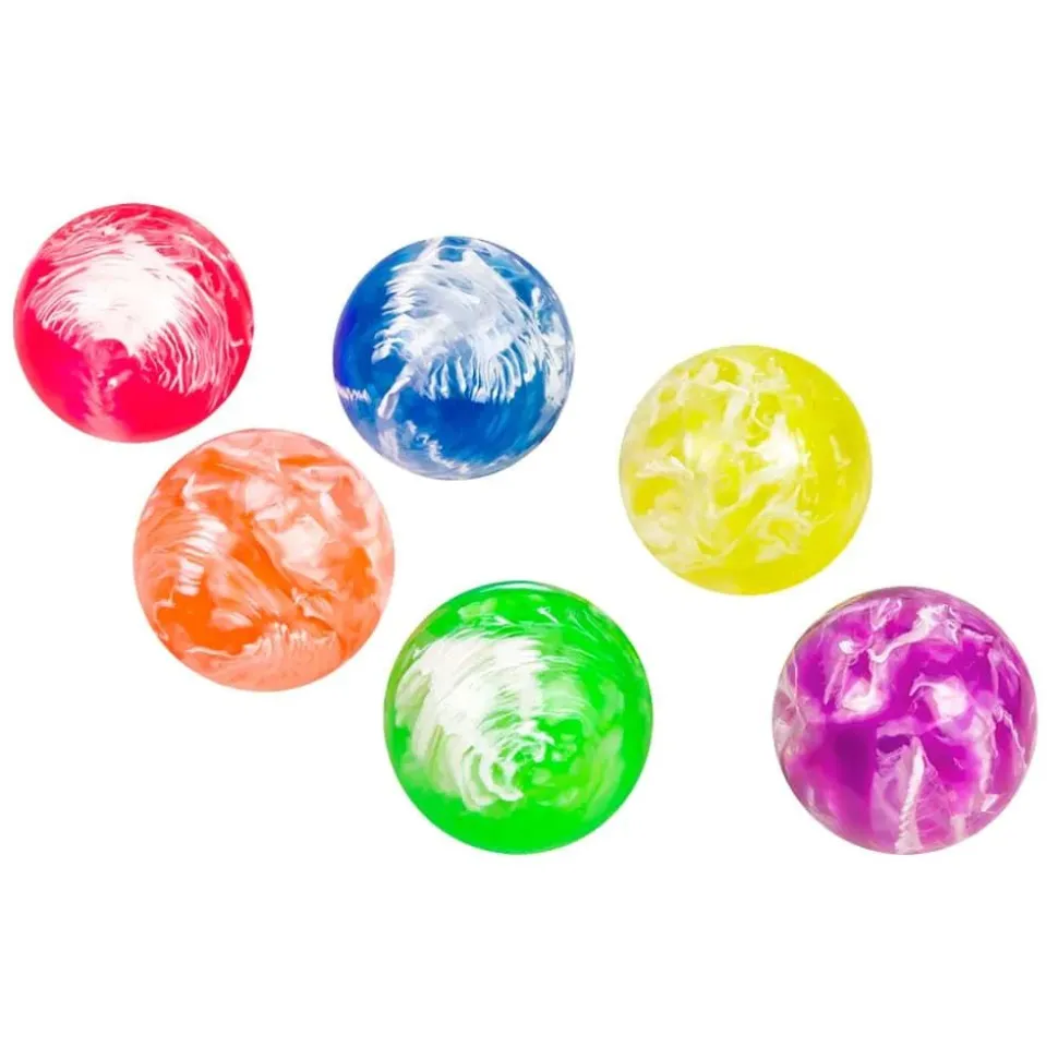Sprettballer Marble 6 stk