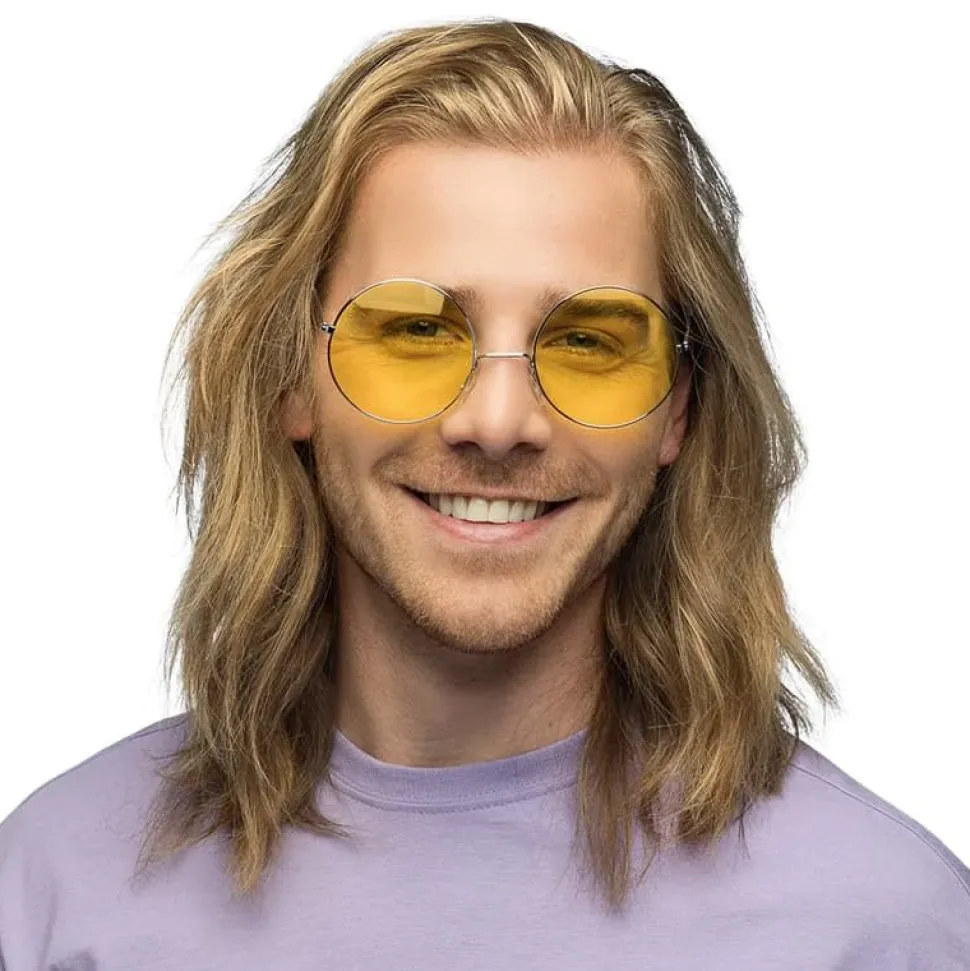Store Gule Hippie Briller