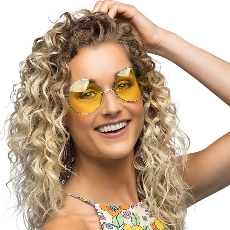 Store Gule Hippie Briller