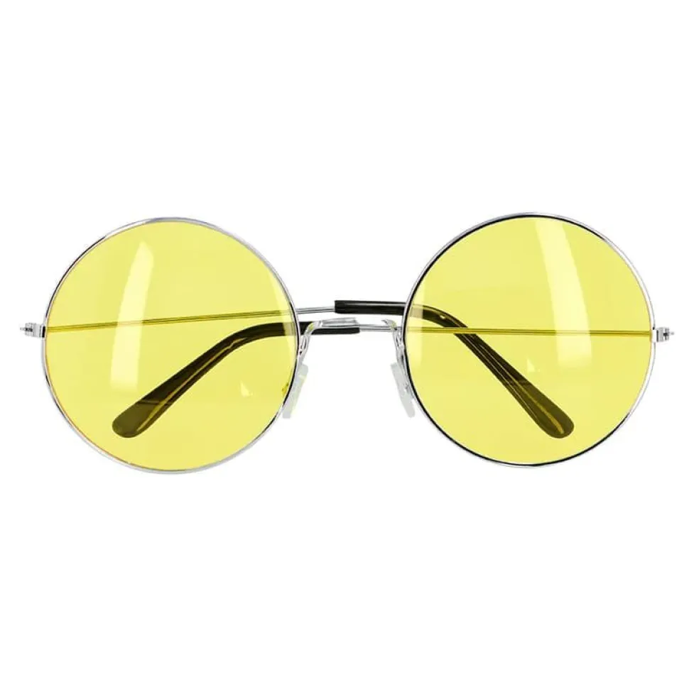 Store Gule Hippie Briller