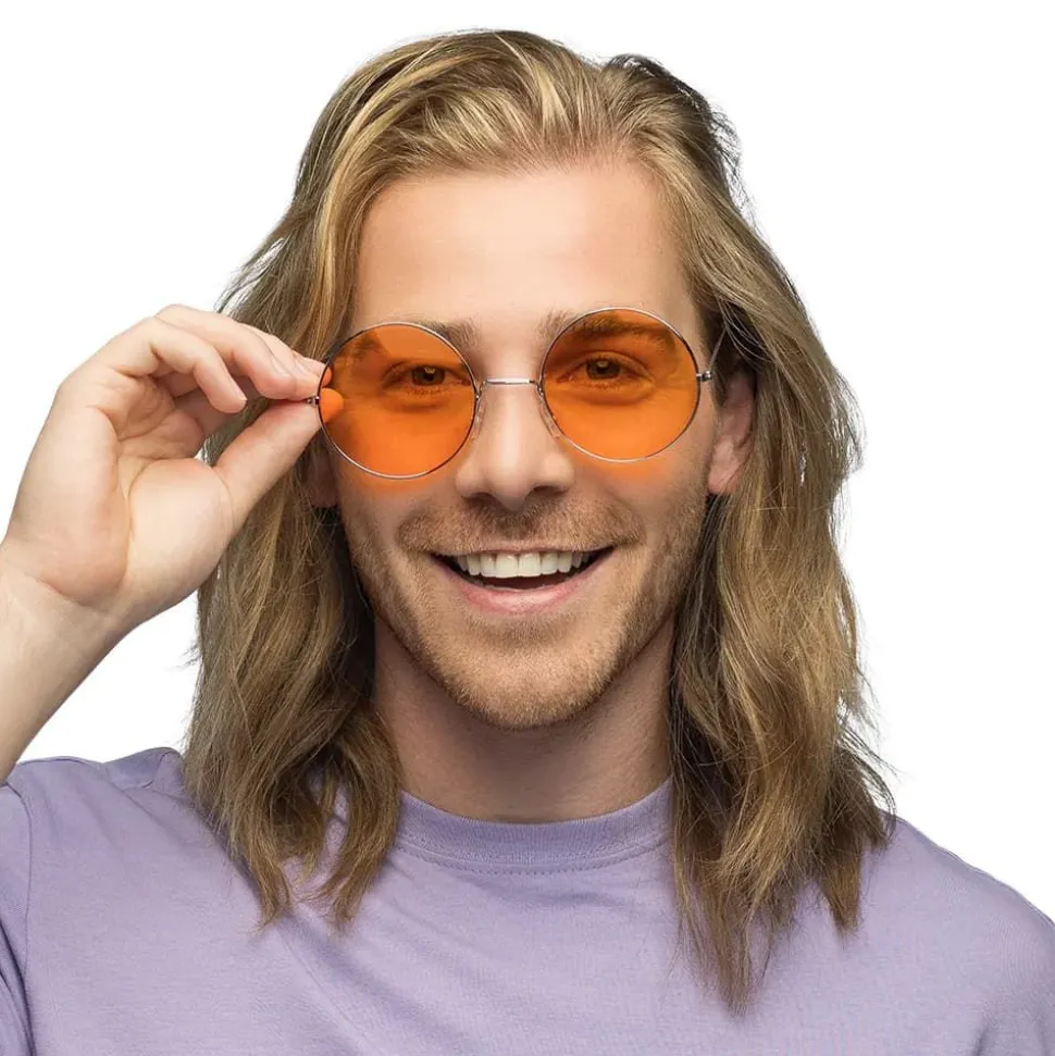 Store Orange Hippie Briller