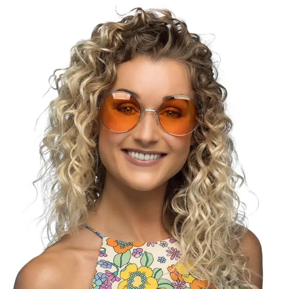 Store Orange Hippie Briller
