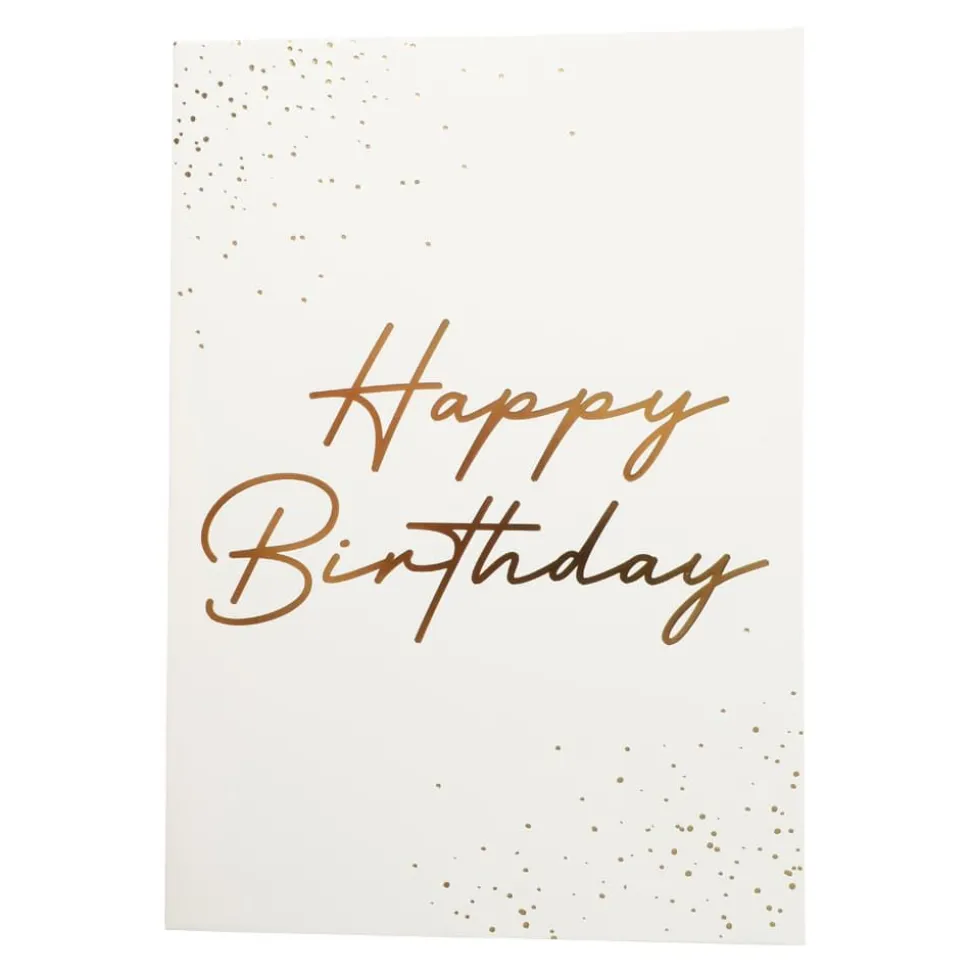 Stort bursdagskort A4 - Happy Birthday