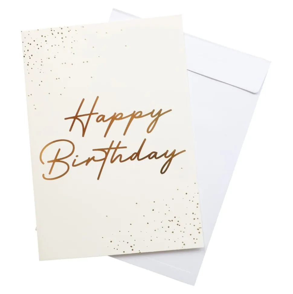Stort bursdagskort A4 - Happy Birthday