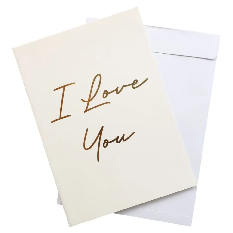 Stort Bursdagskort A4 - I love you