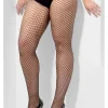 Strømper lattice net tights XL sort