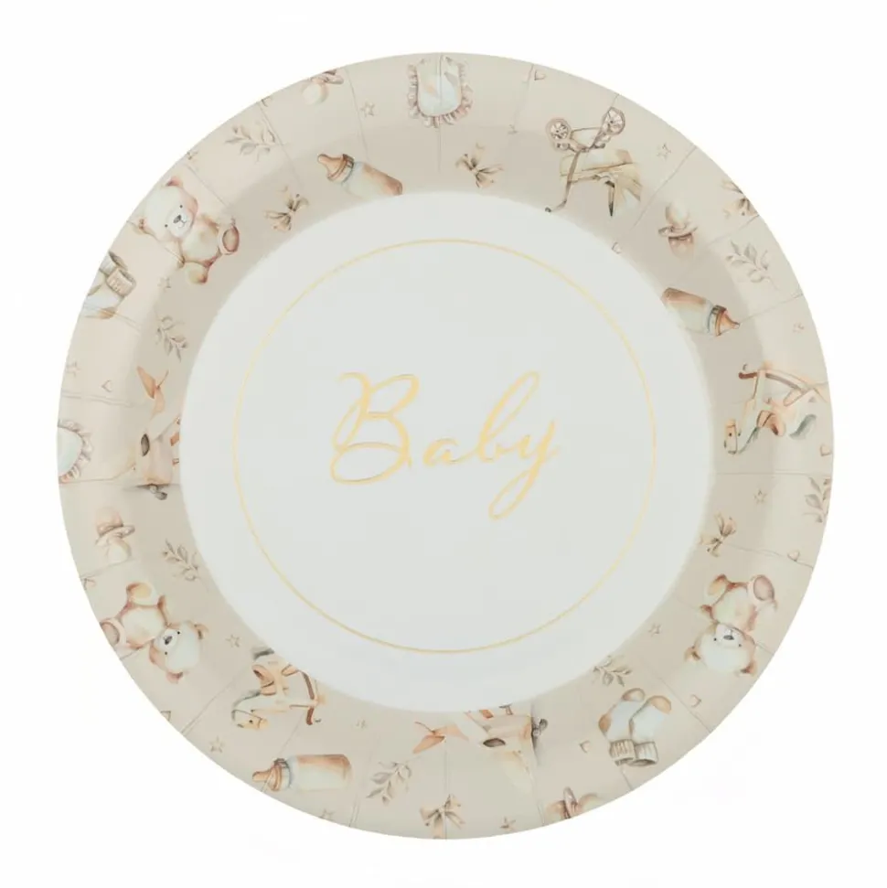 Teddybjørn tallerken 22,5cm 6stk
