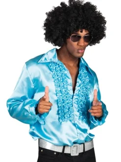Turkis disco skjorte