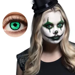 Ukeslinser Freaky Clown, Sort og Grønn