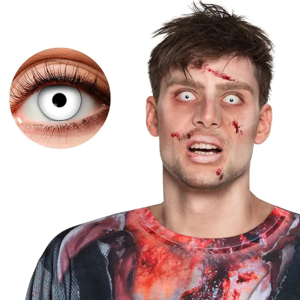 Ukeslinser Hvit Zombie