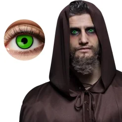 Ukeslinser Occultist, Grønn med Sort Ring