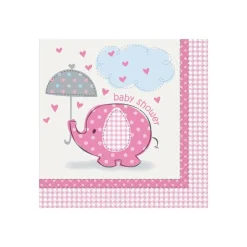 Umbrellaphants Pink, 16 servietter