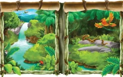 Veggdekorasjon, vindu, Jungle