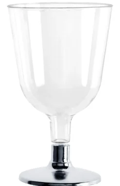 Vinglass med Sølvstett, 6 stk