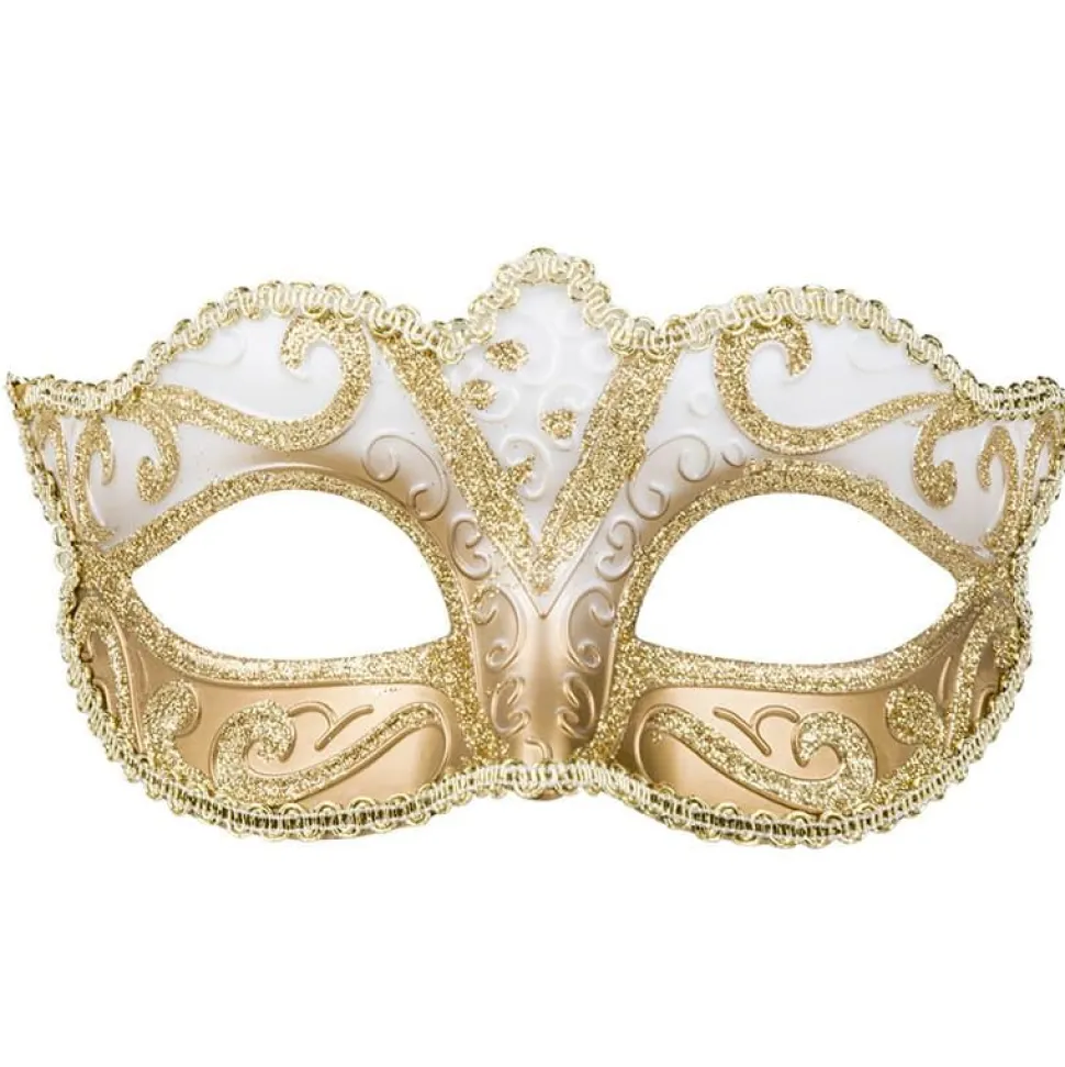 Øyemaske Venice Felina Gull