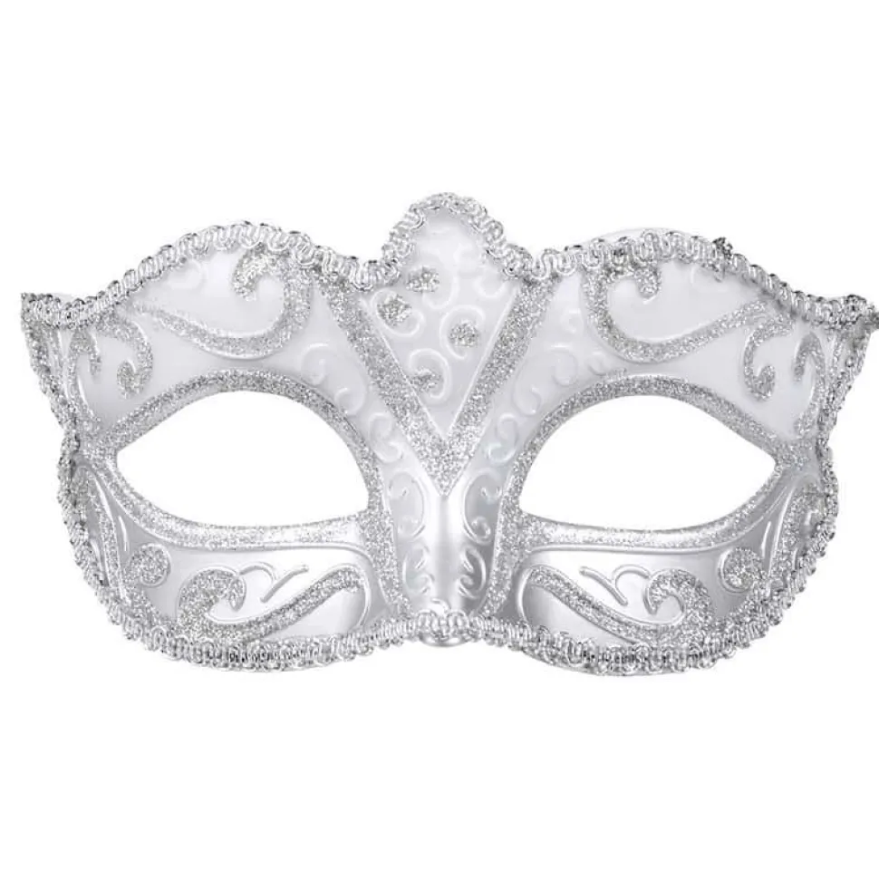 Øyemaske Venice Felina Sølv