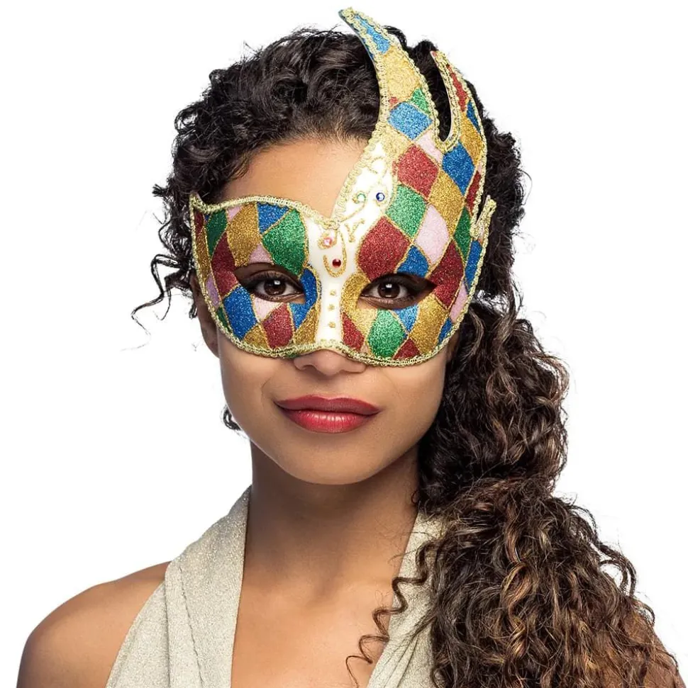 Øyemaske Venice Jester