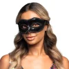 Øyemaske Venice Paljetter Sort