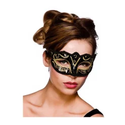Øyemaske Verona Sort og Gull