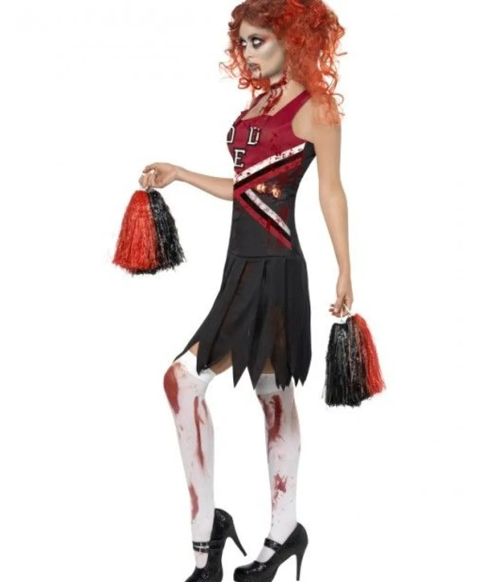 Zombie Cheerleader-kostyme til dame